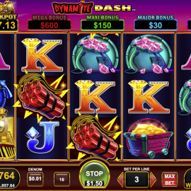 All Aboard Dynamite Dash by Konami two dynamite symbols